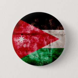 Bóton Redondo 5.08cm Bandeira jordana resistida