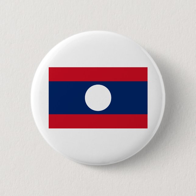 Bóton Redondo 5.08cm Bandeira Laos (Frente)