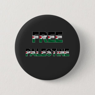 Bóton Redondo 5.08cm Bandeira Livre da Palestina Cartas Orgulho de Unid