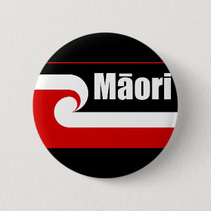 Bóton Redondo 5.08cm Bandeira Maori,Bandeira Tino Rangatiratanga, Māori