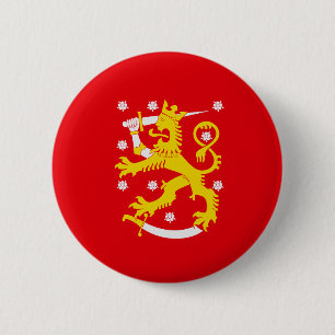 Bóton Redondo 5.08cm Bandeira Medieval da Finlândia