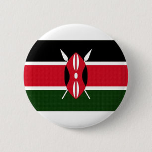 Bóton Redondo 5.08cm Bandeira nacional de Kenya