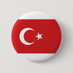 Bóton Redondo 5.08cm Bandeira nacional de Turquia