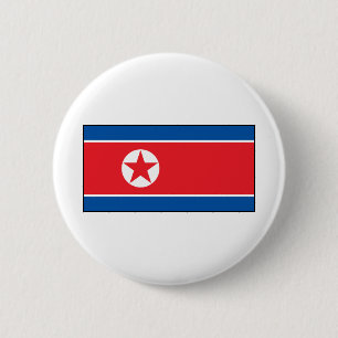 Bóton Redondo 5.08cm Bandeira norte-coreana