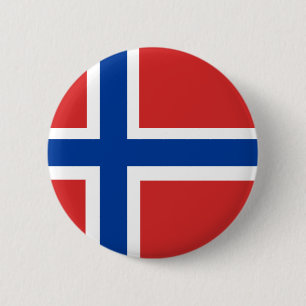 Bóton Redondo 5.08cm Bandeira norueguesa