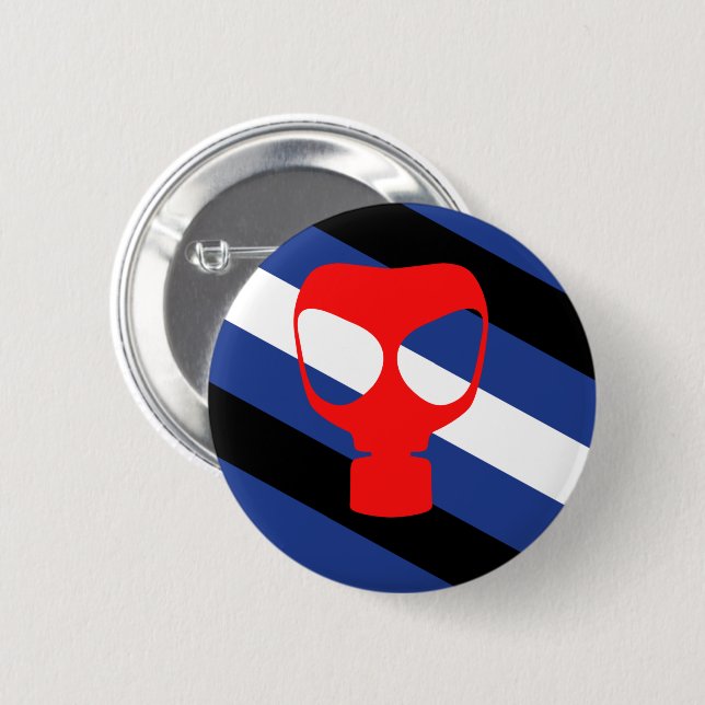 Bóton Redondo 5.08cm Bandeira Orgulho Máscara (Frente & Verso)