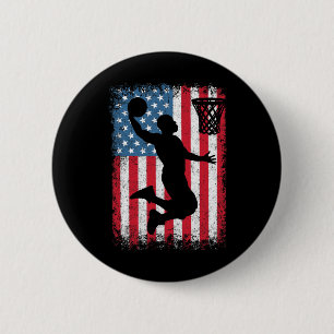 Bóton Redondo 5.08cm Bandeira Patriótica Americana No Dia 4 De Julho