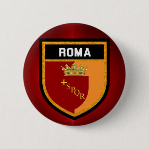 Bóton Redondo 5.08cm Bandeira Roma