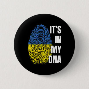 Bóton Redondo 5.08cm Bandeira ucraniana Impressão digital de DNA Ucrâni