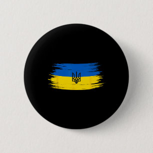 Bóton Redondo 5.08cm Bandeira ucraniana vintage Ucrânia Orgulho 12