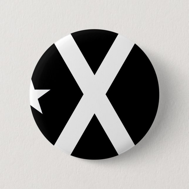 Bóton Redondo 5.08cm Bandera Negra - bandeira de Estelada Catalunya (Frente)