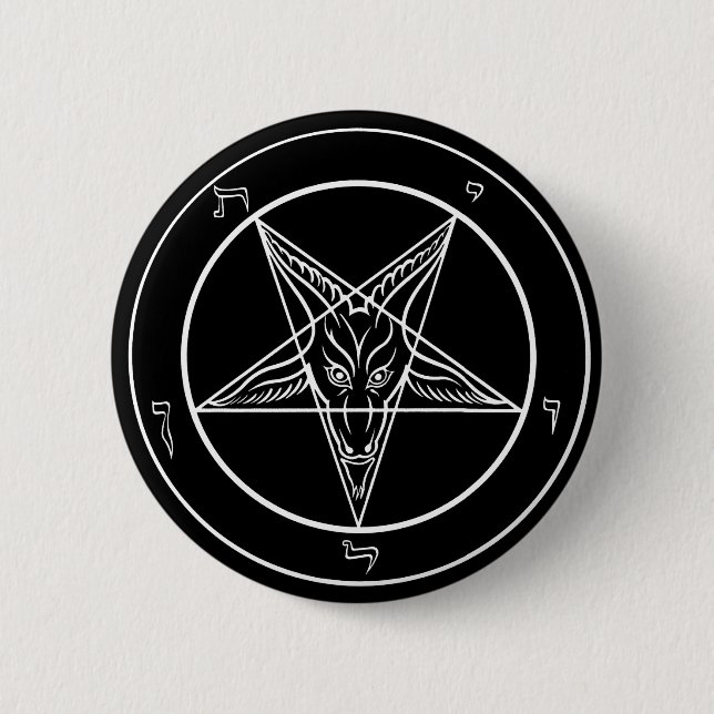 Bóton Redondo 5.08cm Baphomet (Frente)
