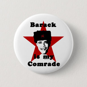 Bóton Redondo 5.08cm Barack é meu camarada
