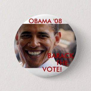 Bóton Redondo 5.08cm Barack o voto '08