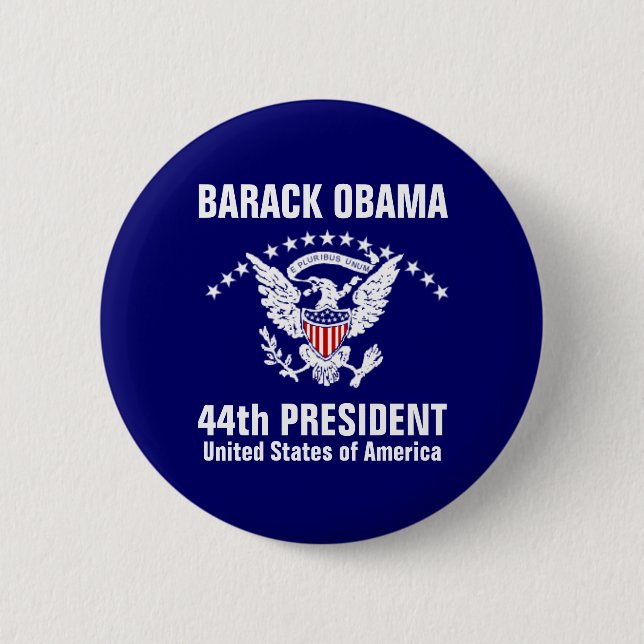 Bóton Redondo 5.08cm Barack Obama (Frente)