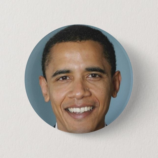 Bóton Redondo 5.08cm Barack Obama (Frente)