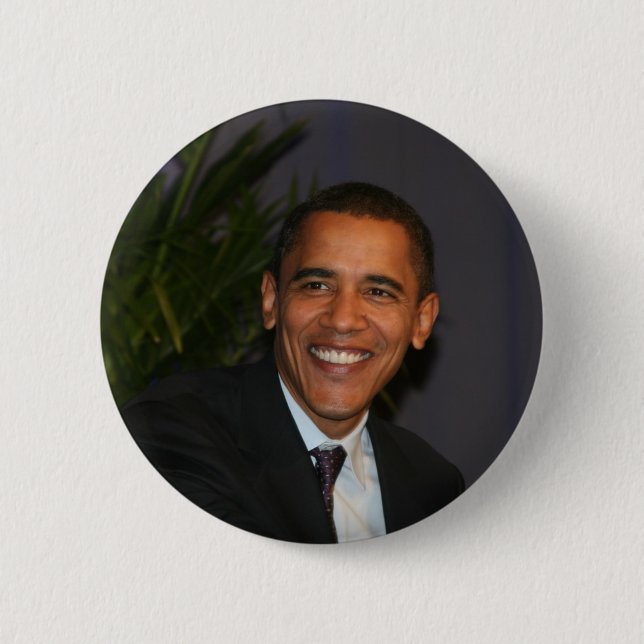 Bóton Redondo 5.08cm Barack Obama (Frente)