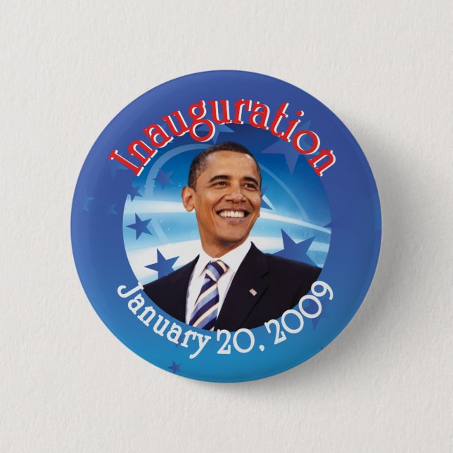 Bóton Redondo 5.08cm Barack Obama (Frente)