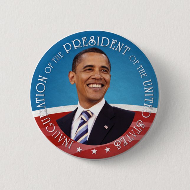Bóton Redondo 5.08cm Barack Obama (Frente)