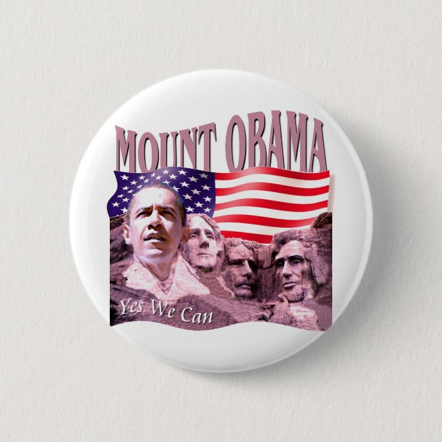 Bóton Redondo 5.08cm Barack Obama (Frente)