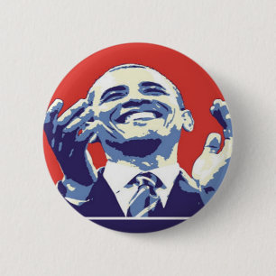Bóton Redondo 5.08cm Barack Obama