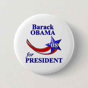 Bóton Redondo 5.08cm Barack Obama 08