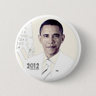 Bóton Redondo 5.08cm Barack Obama 2012