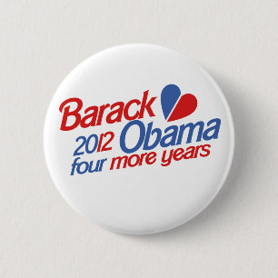 Bóton Redondo 5.08cm Barack Obama 2012