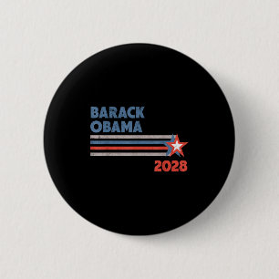 Bóton Redondo 5.08cm Barack Obama 2028 Para Presidente Campanha Patriót
