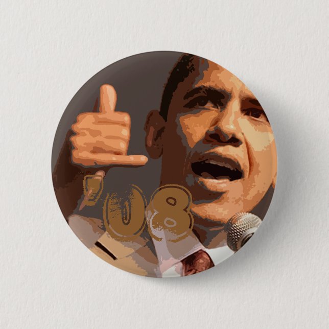 Bóton Redondo 5.08cm barack_obama-779027, '08 (Frente)