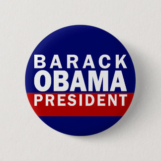 Bóton Redondo 5.08cm Barack Obama: Presidente! (Botão Pinback)