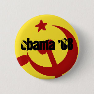 Bóton Redondo 5.08cm BarackObamaschange, Obama '08