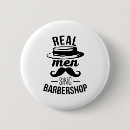 Bóton Redondo 5.08cm Barbearia Real Men Sing