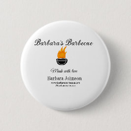 Bóton Redondo 5.08cm Barbecue restaurante cozinha social media site n