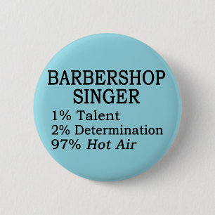 Bóton Redondo 5.08cm Barbershop Singer Hot Air