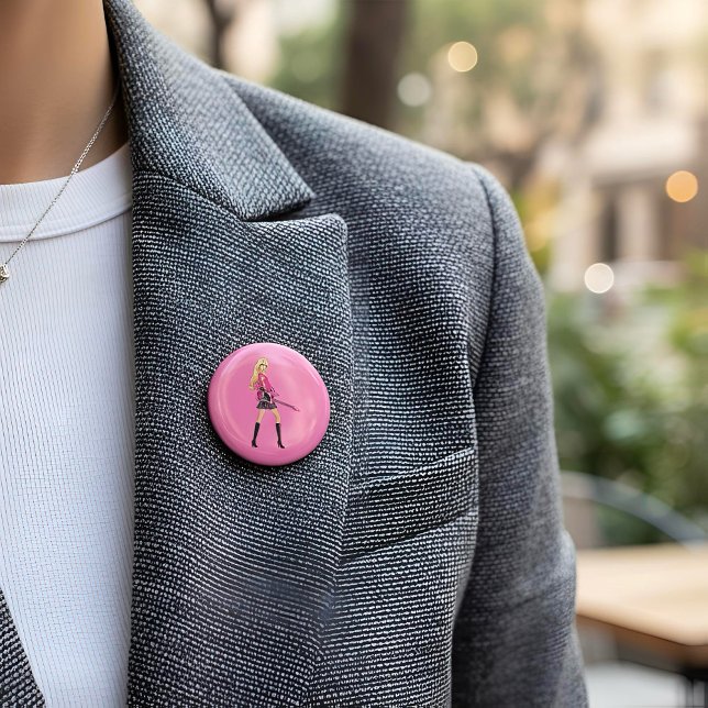 Bóton Redondo 5.08cm Barbie Button (Criador carregado)