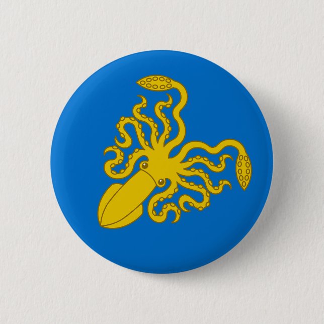 Bóton Redondo 5.08cm Baronia do Crachá de Ynys Fawr Populace (Frente)