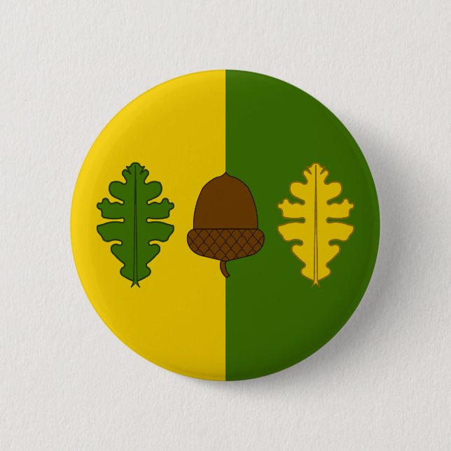 Bóton Redondo 5.08cm Baronia do Crachá Populace de Wealdsmere (Frente)