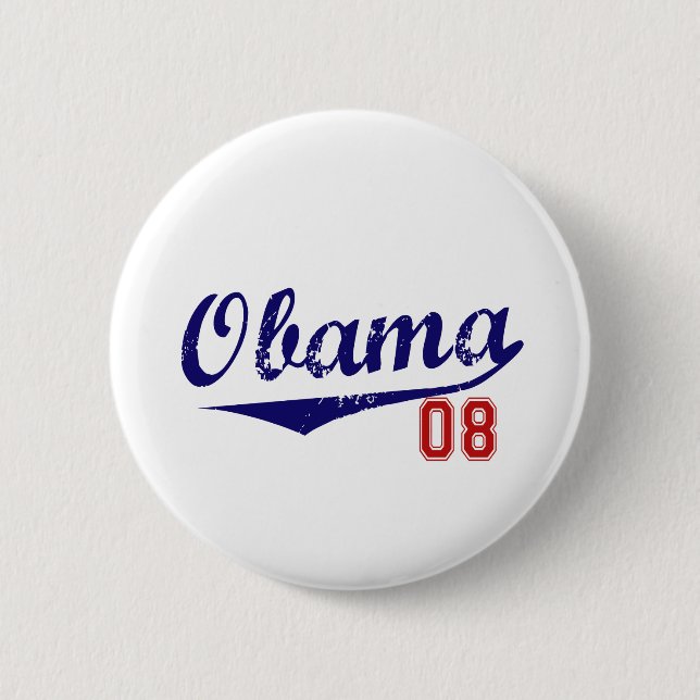 Bóton Redondo 5.08cm baseall de obama (Frente)