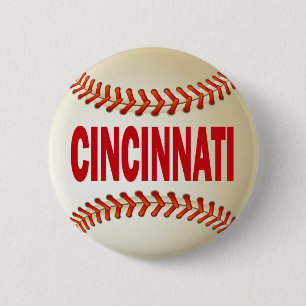 BÓTON REDONDO 5.08CM BASEBOL DE CINCINNATI