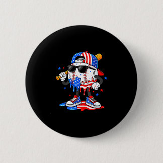 Bóton Redondo 5.08cm Basebol EUA América 1776-2026 4 de julho 250