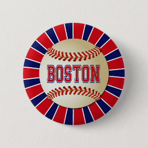 BÓTON REDONDO 5.08CM BASEBOL RETRO DE BOSTON