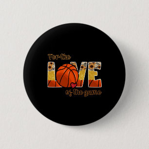 Bóton Redondo 5.08cm Basquete Pelo Amor Do Jogo