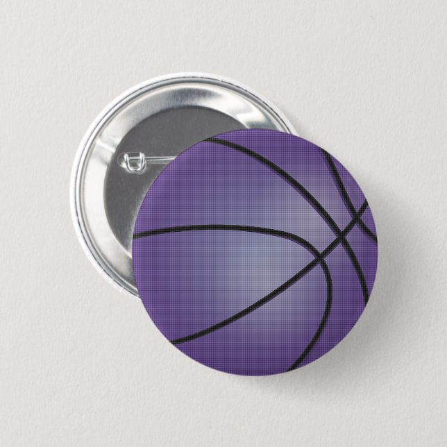 Bóton Redondo 5.08cm Basquete roxo (Frente & Verso)