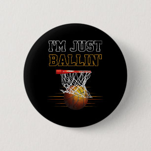 Bóton Redondo 5.08cm Basquete, sou apenas o treinador da equipe de joga