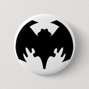 Bóton Redondo 5.08cm Bat Black The MUSEUM Zazzle Gifts