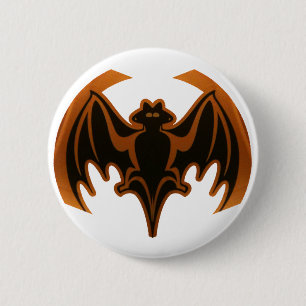 Bóton Redondo 5.08cm Bat Brown O MUSEUM Zazzle dá presentes