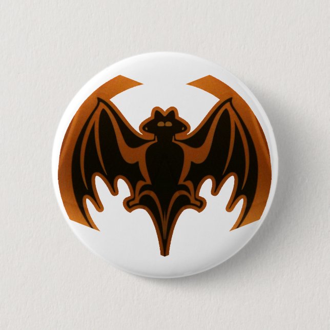 Bóton Redondo 5.08cm Bat Brown O MUSEUM Zazzle dá presentes (Frente)