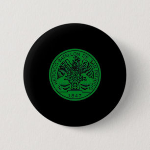 Bóton Redondo 5.08cm Batalhão de São Patrício San Patricios Irlandês Me