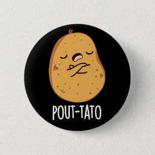 Bóton Redondo 5.08cm Batata Engraçada Engraçado Batata Negra BG